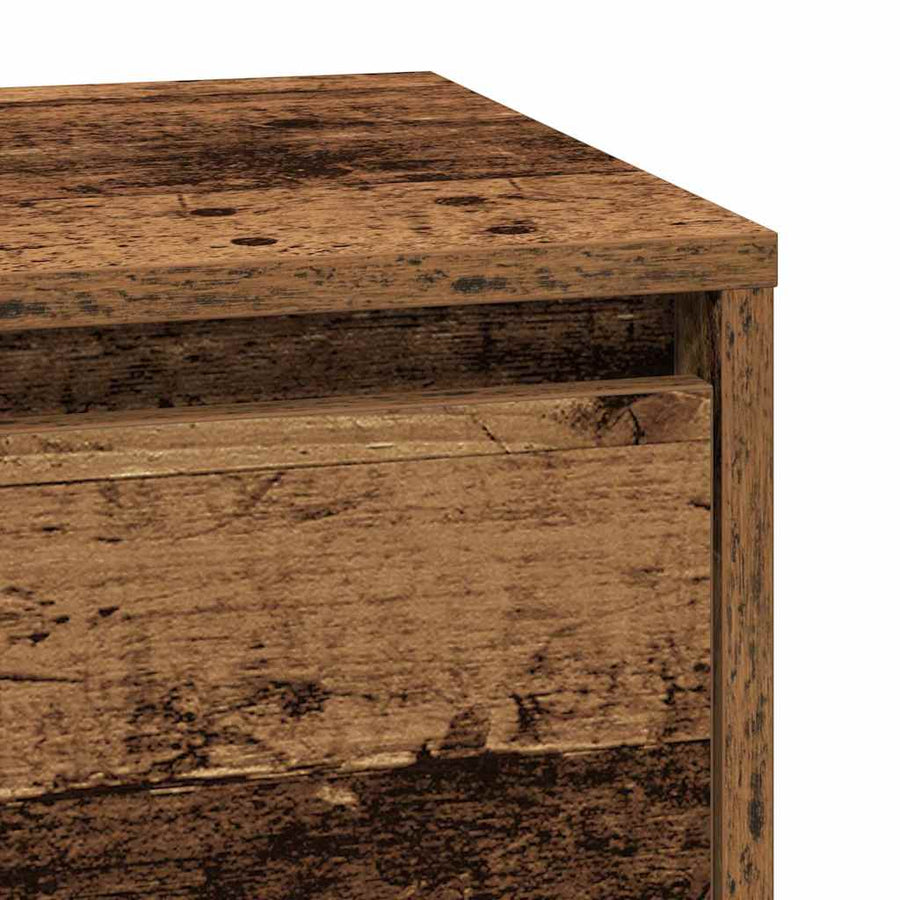 Nachtkastje met lade Oudhout 39 x 34,5 x 65 cm Bewerkt hout