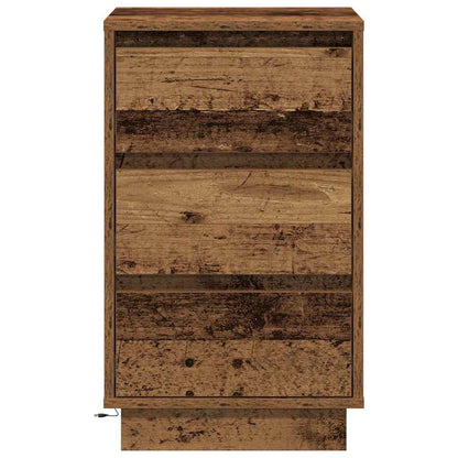 Nachtkastje met lade Oudhout 39 x 34,5 x 65 cm Bewerkt hout
