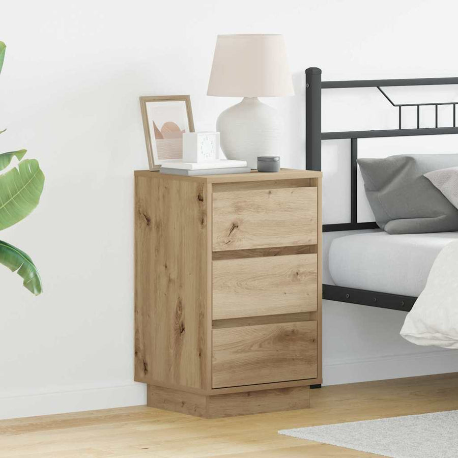 Nachtkastje Artisan Eiken 39 x 34,5 x 65 cm Bewerkt hout