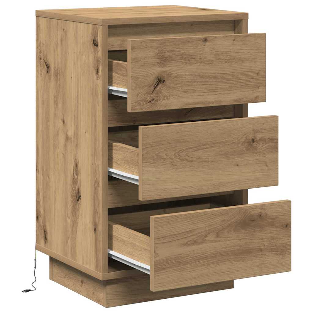 Nachtkastje Artisan Eiken 39 x 34,5 x 65 cm Bewerkt hout