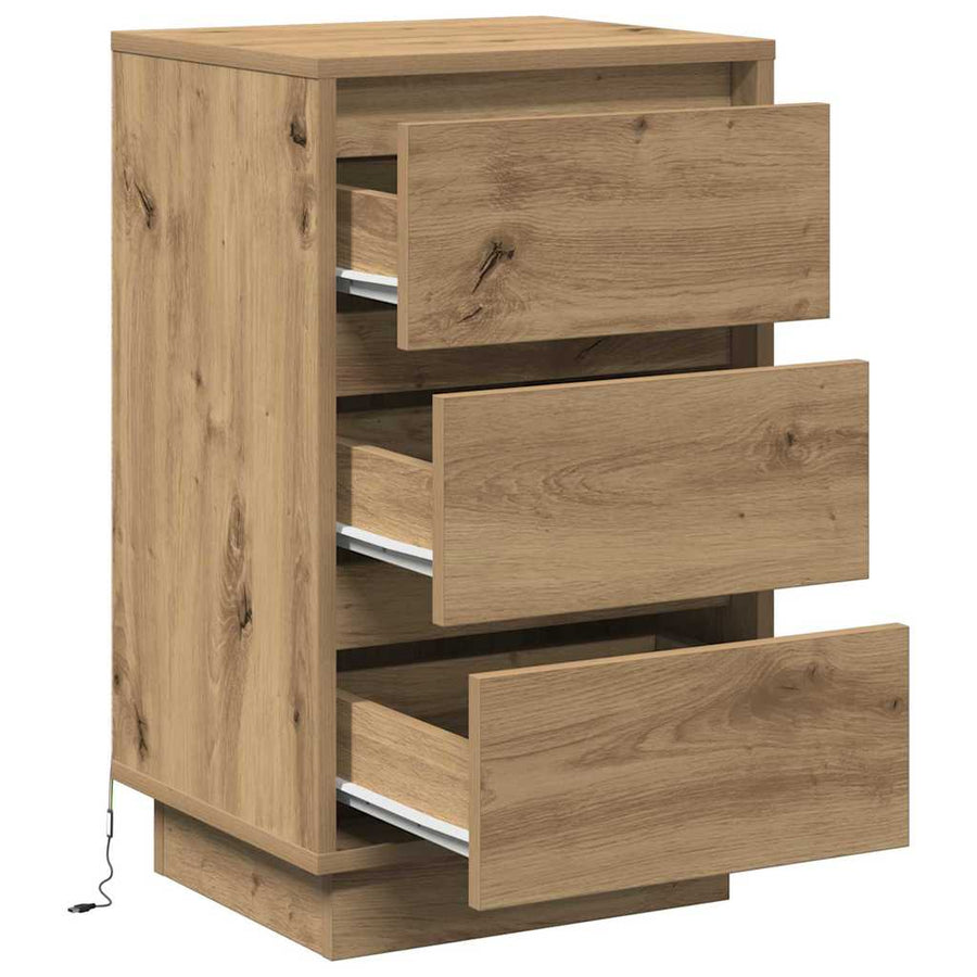 Nachtkastje Artisan Eiken 39 x 34,5 x 65 cm Bewerkt hout