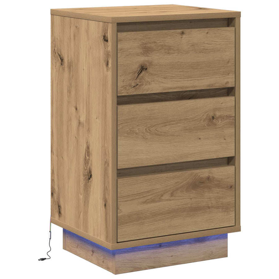 Nachtkastje Artisan Eiken 39 x 34,5 x 65 cm Bewerkt hout
