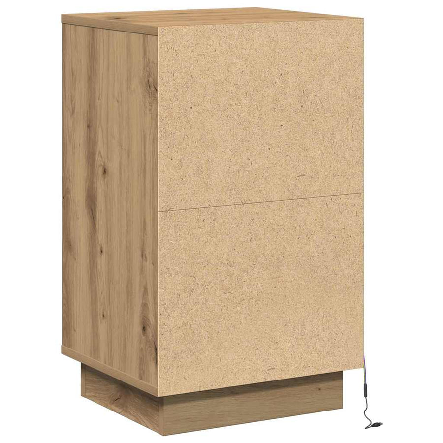Nachtkastje Artisan Eiken 39 x 34,5 x 65 cm Bewerkt hout