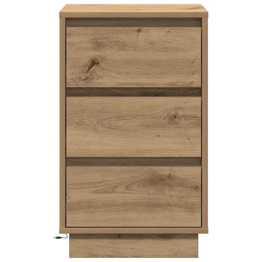 Nachtkastje Artisan Eiken 39 x 34,5 x 65 cm Bewerkt hout