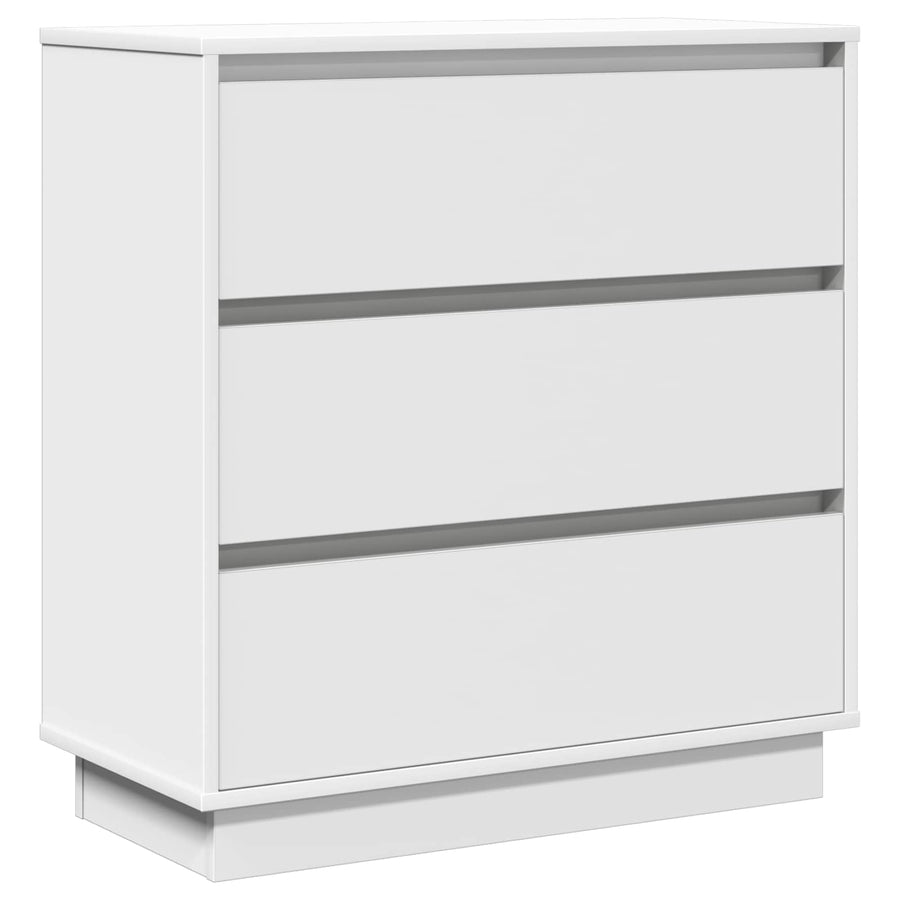 Nachtkastje met lade Wit 71 x 34,5 x 75 cm Bewerkt hout