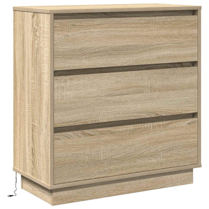 Nachtkastje Sonoma Eiken 71 x 34,5 x 75 cm Bewerkt hout