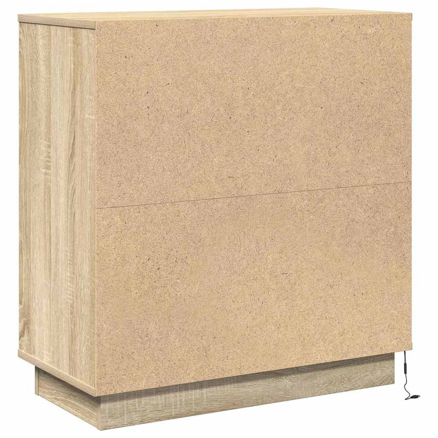 Nachtkastje Sonoma Eiken 71 x 34,5 x 75 cm Bewerkt hout