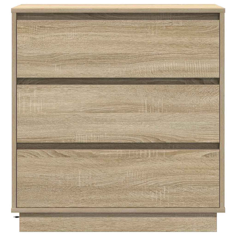 Nachtkastje Sonoma Eiken 71 x 34,5 x 75 cm Bewerkt hout