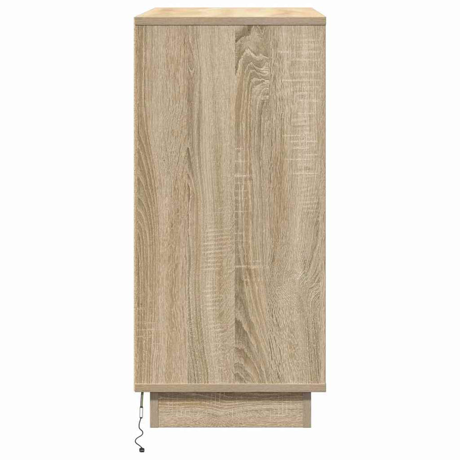 Nachtkastje Sonoma Eiken 71 x 34,5 x 75 cm Bewerkt hout