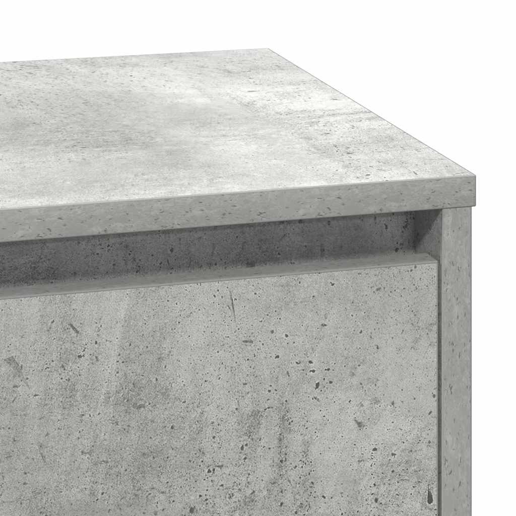 Nachtkastje met lade Beton Grijs 71 x 34,5 x 75 cm Bewerkt hout