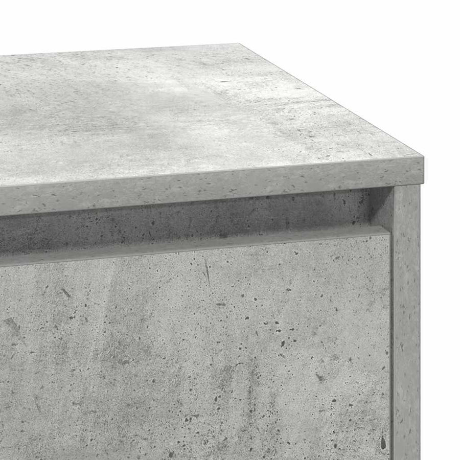 Nachtkastje met lade Beton Grijs 71 x 34,5 x 75 cm Bewerkt hout