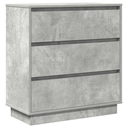 Nachtkastje met lade Beton Grijs 71 x 34,5 x 75 cm Bewerkt hout