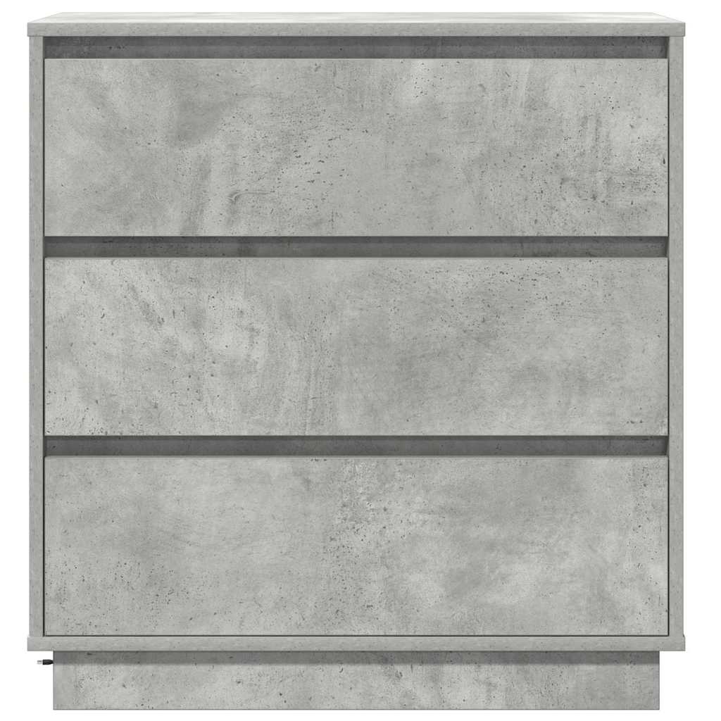 Nachtkastje met lade Beton Grijs 71 x 34,5 x 75 cm Bewerkt hout