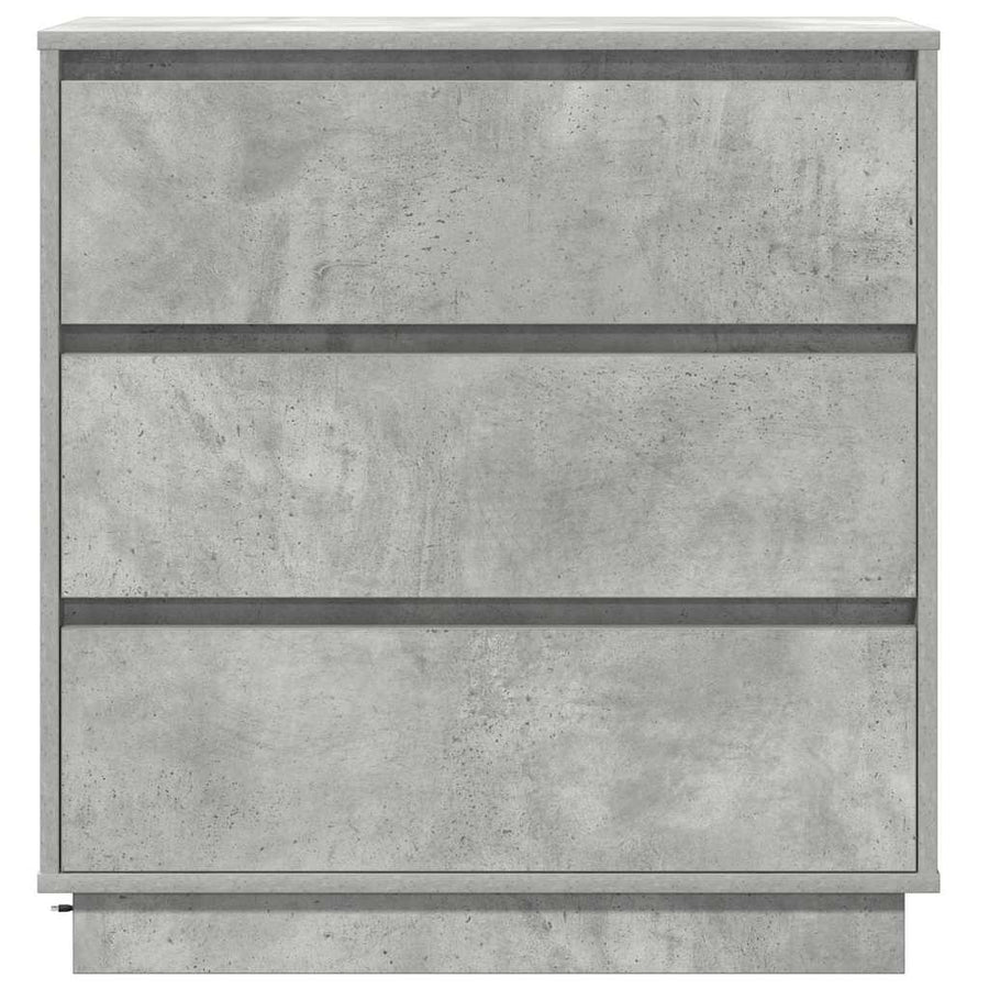 Nachtkastje met lade Beton Grijs 71 x 34,5 x 75 cm Bewerkt hout