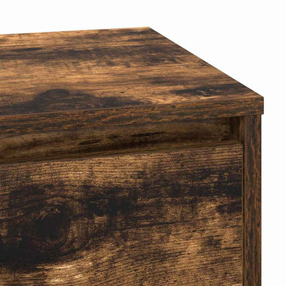 Nachtkastje Gerookt eiken 71 x 34,5 x 75 cm Bewerkt hout
