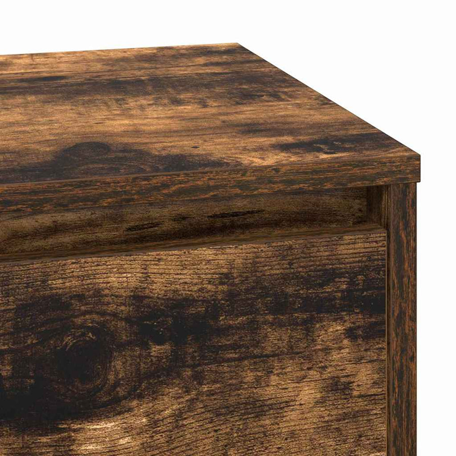 Nachtkastje Gerookt eiken 71 x 34,5 x 75 cm Bewerkt hout