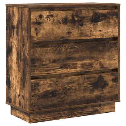 Nachtkastje Gerookt eiken 71 x 34,5 x 75 cm Bewerkt hout