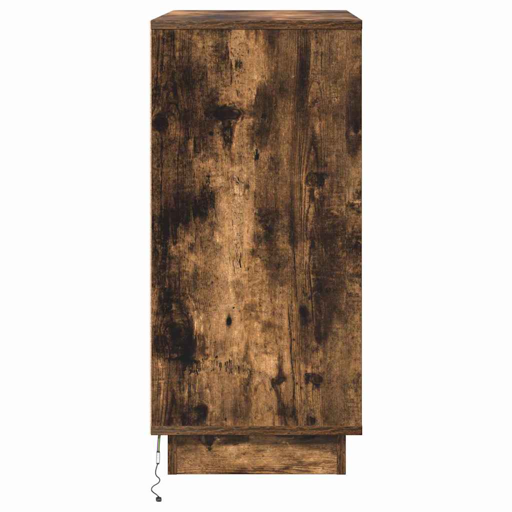 Nachtkastje Gerookt eiken 71 x 34,5 x 75 cm Bewerkt hout