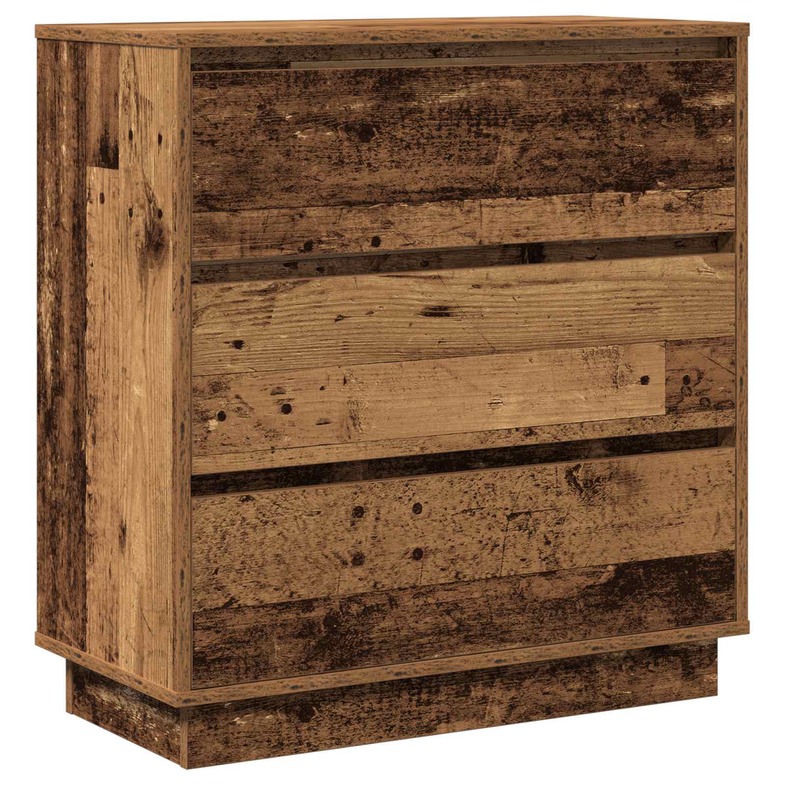 Nachtkastje met lade Oudhout 71 x 34,5 x 75 cm Bewerkt hout