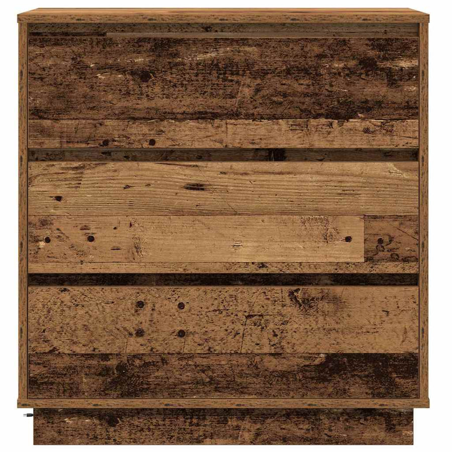Nachtkastje met lade Oudhout 71 x 34,5 x 75 cm Bewerkt hout