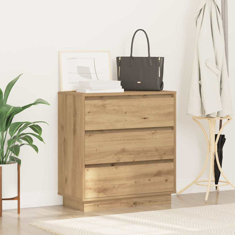Nachtkastje Artisan Eiken 71 x 34,5 x 75 cm Bewerkt hout