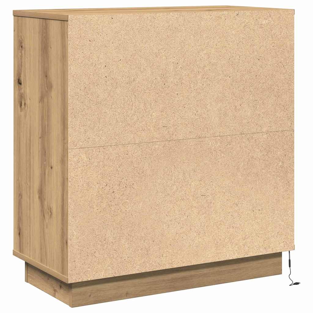 Nachtkastje Artisan Eiken 71 x 34,5 x 75 cm Bewerkt hout