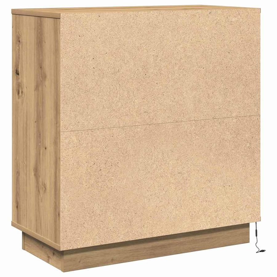 Nachtkastje Artisan Eiken 71 x 34,5 x 75 cm Bewerkt hout