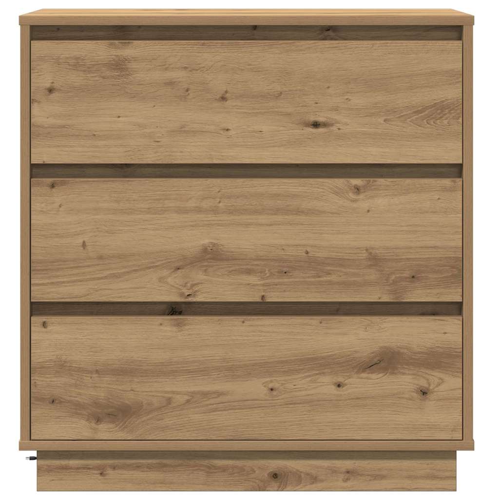 Nachtkastje Artisan Eiken 71 x 34,5 x 75 cm Bewerkt hout