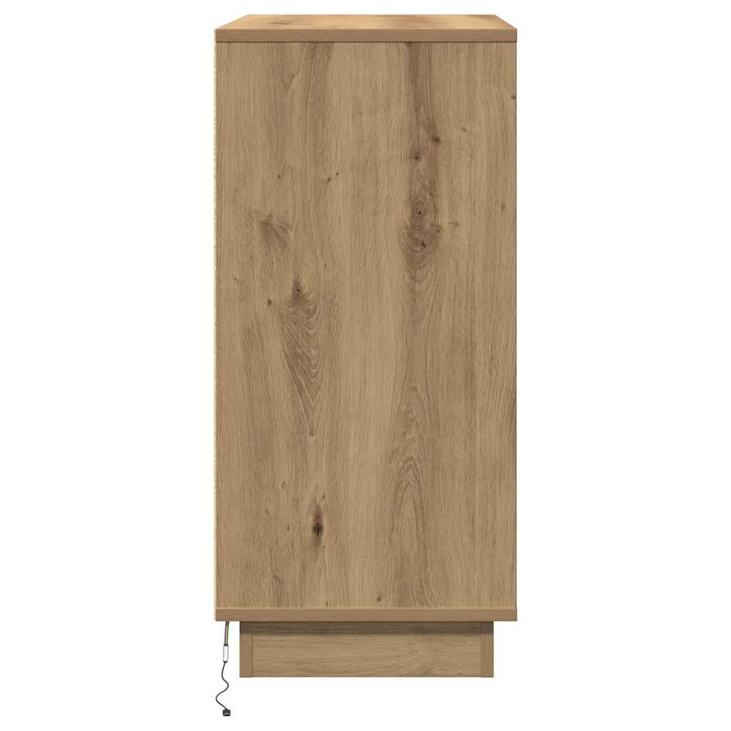Nachtkastje Artisan Eiken 71 x 34,5 x 75 cm Bewerkt hout