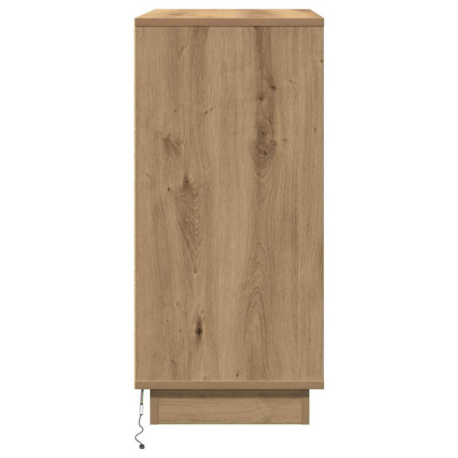 Nachtkastje Artisan Eiken 71 x 34,5 x 75 cm Bewerkt hout