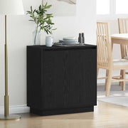 Dressoir 71x34,5x75 cm zwart eiken