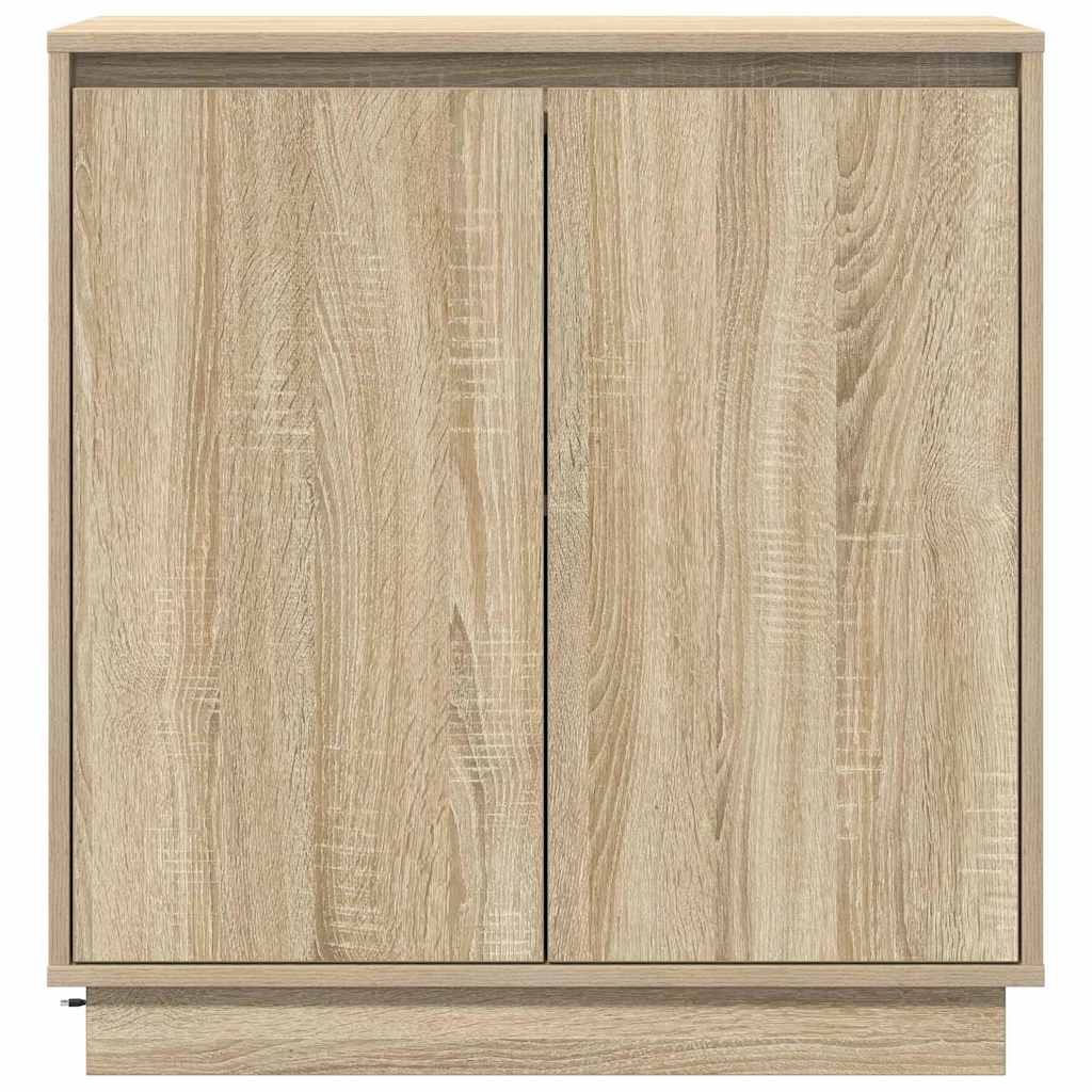 LED Sideboard Sonoma Eiken 71 x 34,5 x 75 cm Bewerkt hout