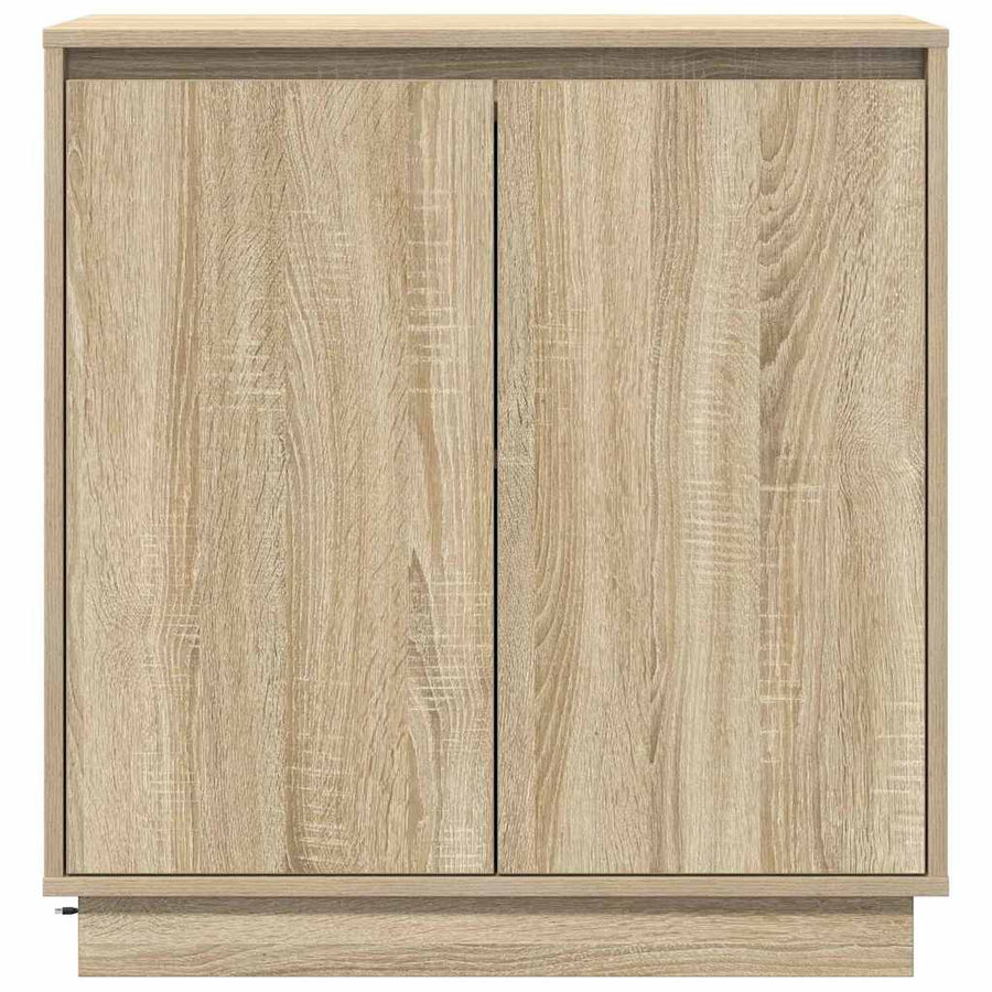 LED Sideboard Sonoma Eiken 71 x 34,5 x 75 cm Bewerkt hout