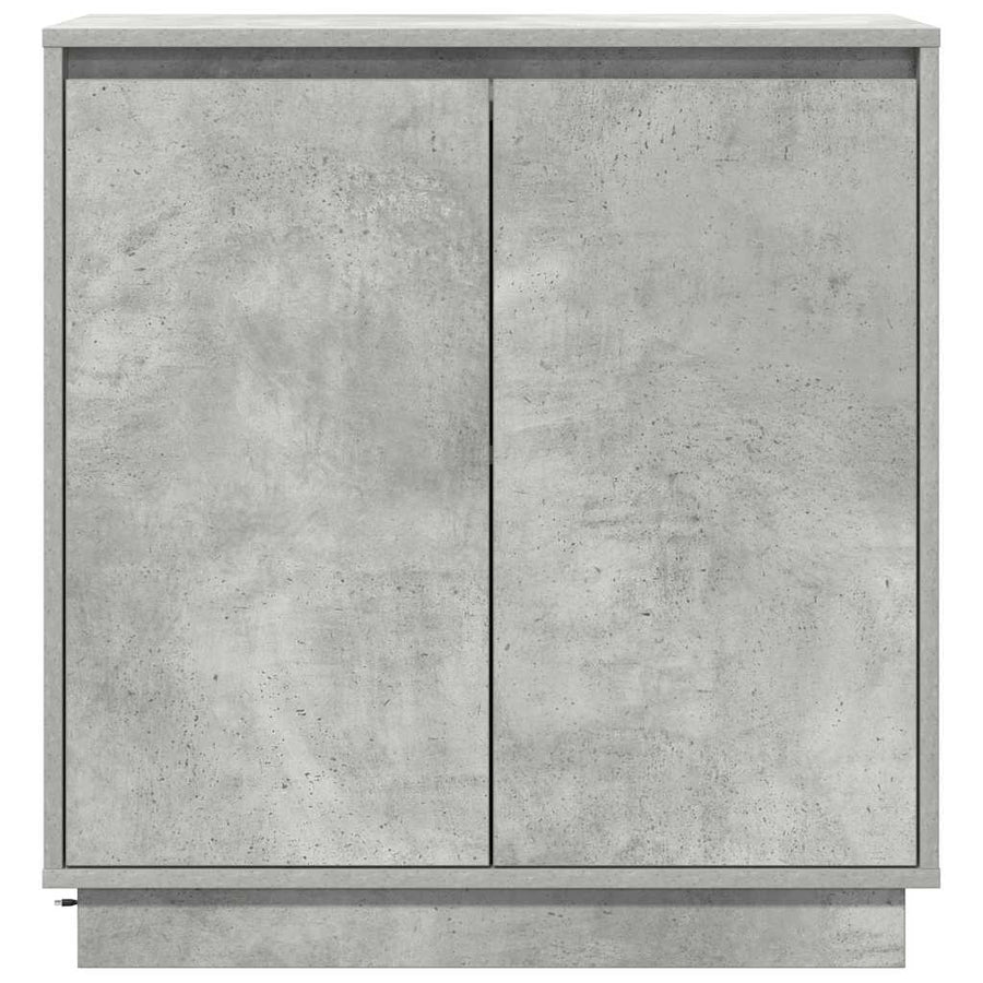 LED Sideboard Beton Grijs 71 x 34,5 x 75 cm Bewerkt hout