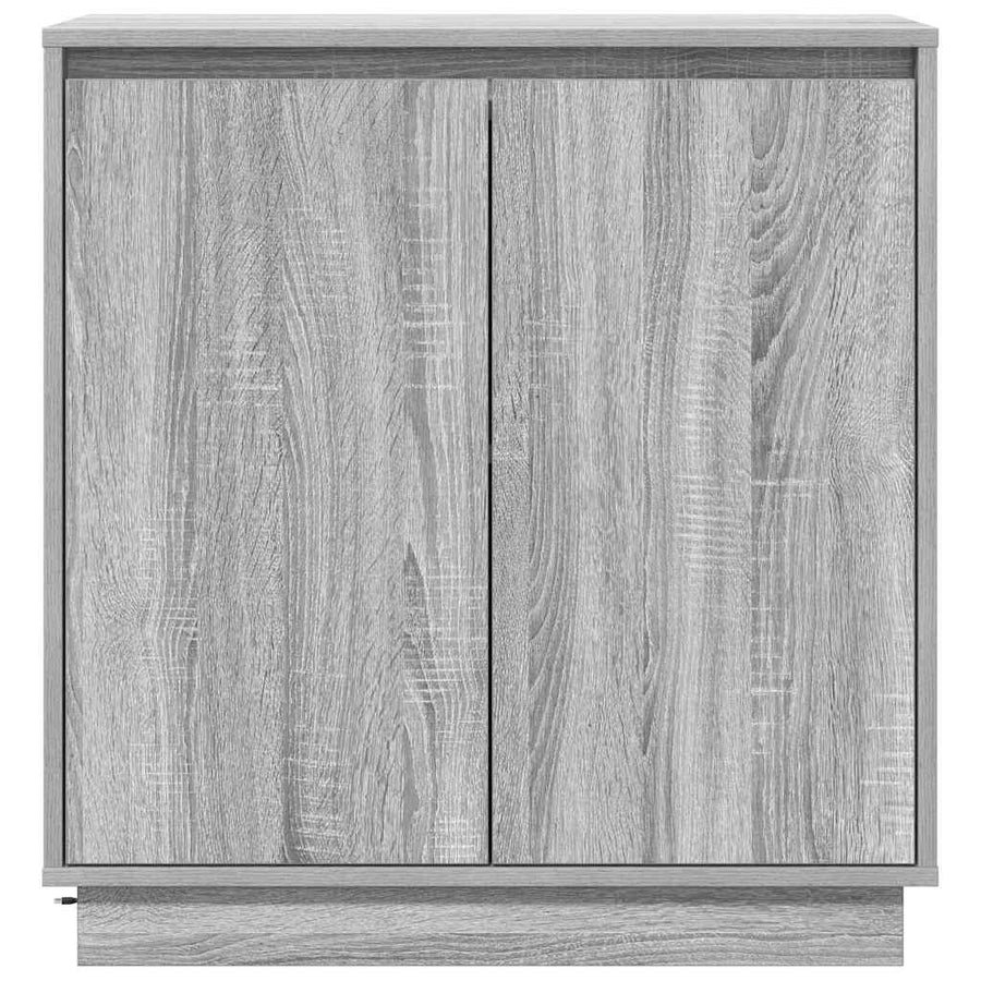 LED Sideboard Grijs Sonoma 71 x 34,5 x 75 cm Bewerkt hout