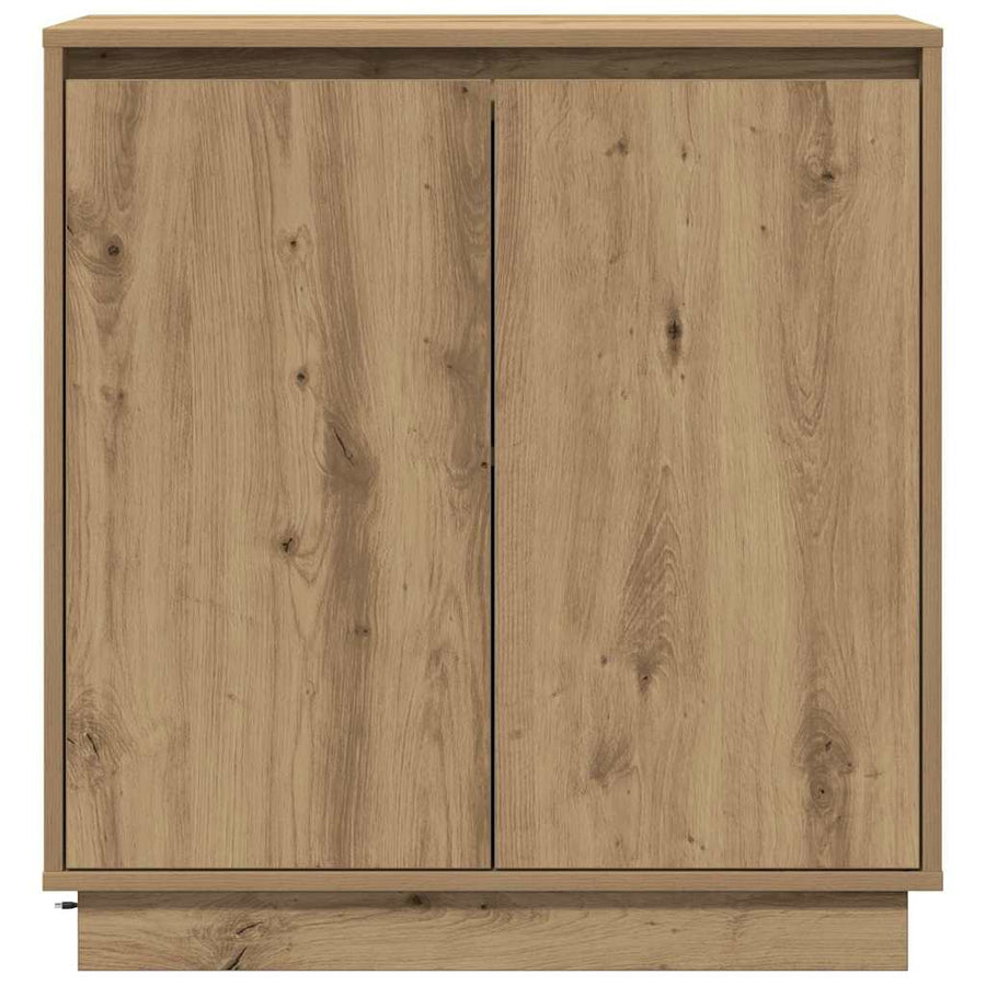 LED Sideboard Artisan Eiken 71 x 34,5 x 75 cm Bewerkt hout