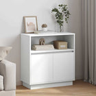 LED Sideboard White 71 x 34.5 x 75 cm Engineered Wood