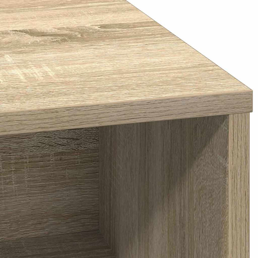 LED Sideboard Sonoma Eiken 71 x 34,5 x 75 cm Bewerkt hout
