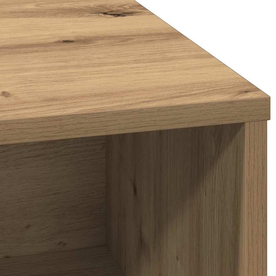 LED Sideboard Artisan Eiken 71 x 34,5 x 75 cm Bewerkt hout