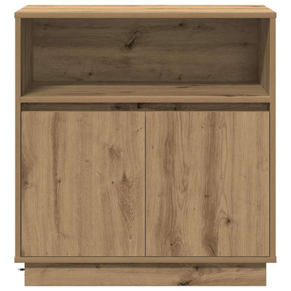 LED Sideboard Artisan Eiken 71 x 34,5 x 75 cm Bewerkt hout