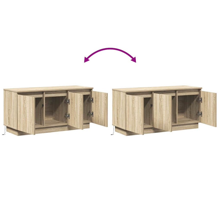 TV-kast Sonoma Eiken 100 x 38 x 49 cm Bewerkt hout
