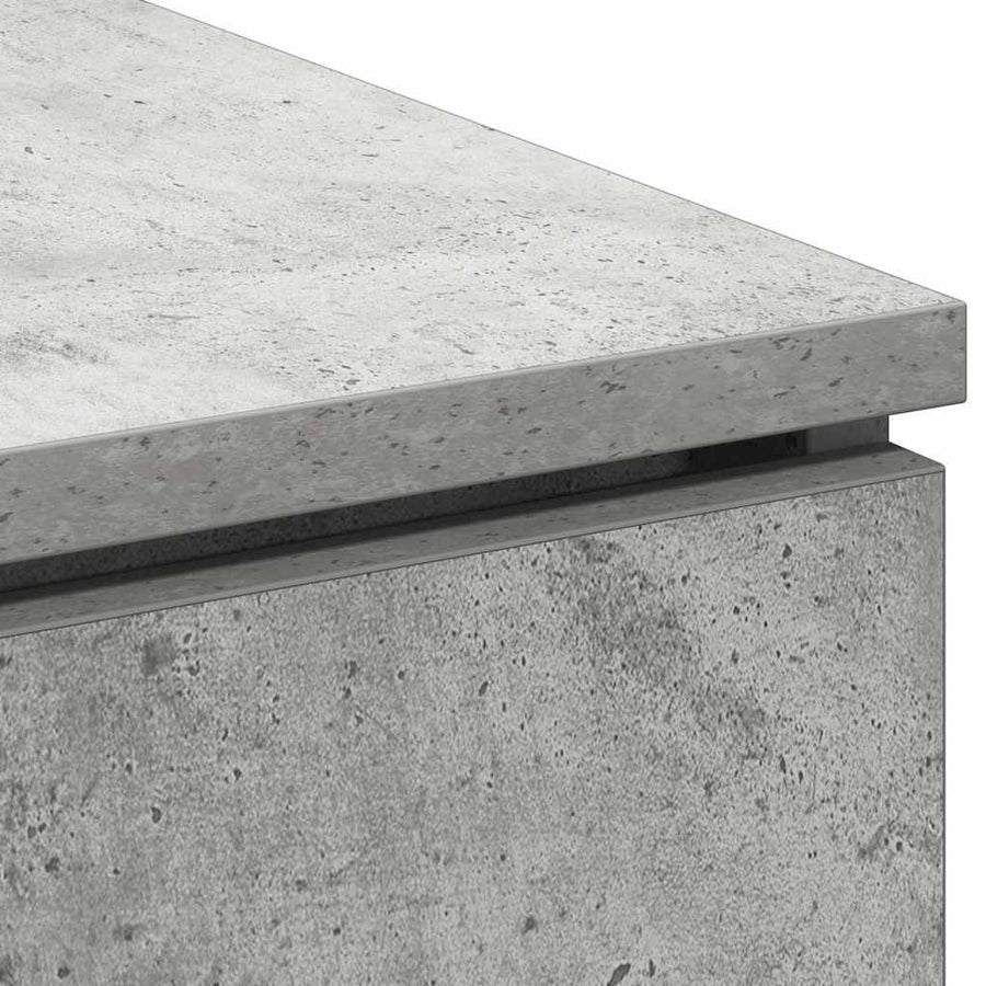 TV-kast 100 x 38 x 49 cm Beton Grijs Bewerkt hout