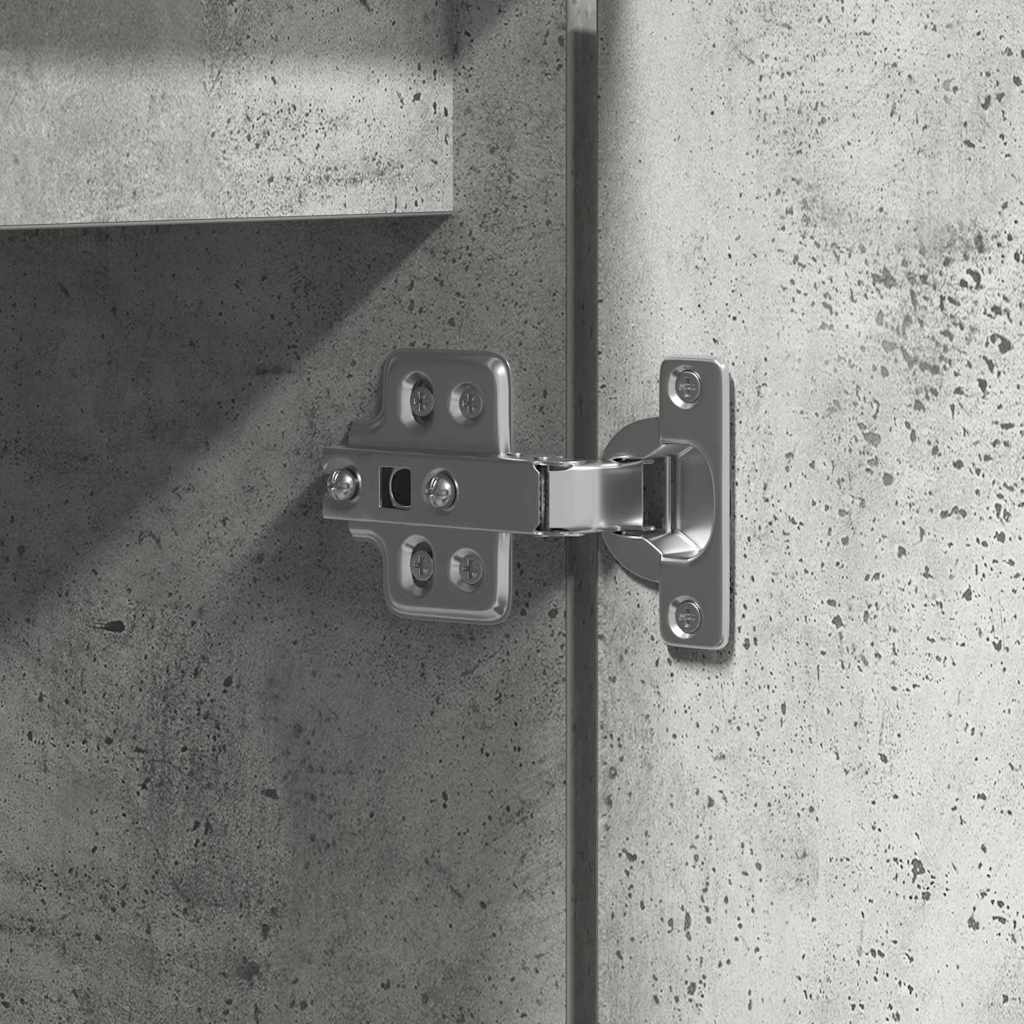 TV-kast 100 x 38 x 49 cm Beton Grijs Bewerkt hout