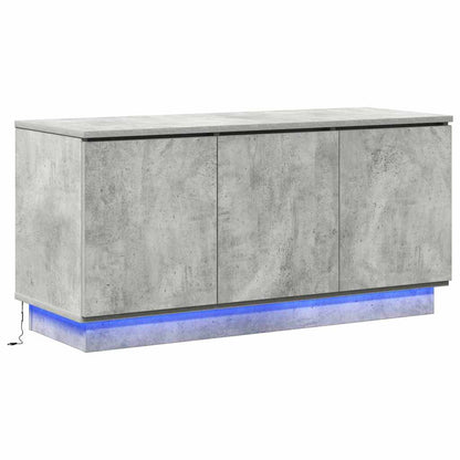 TV-kast 100 x 38 x 49 cm Beton Grijs Bewerkt hout