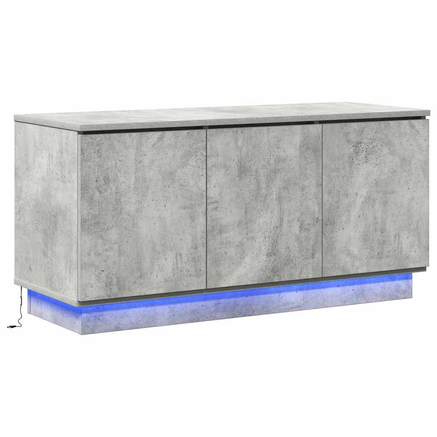 TV-kast 100 x 38 x 49 cm Beton Grijs Bewerkt hout