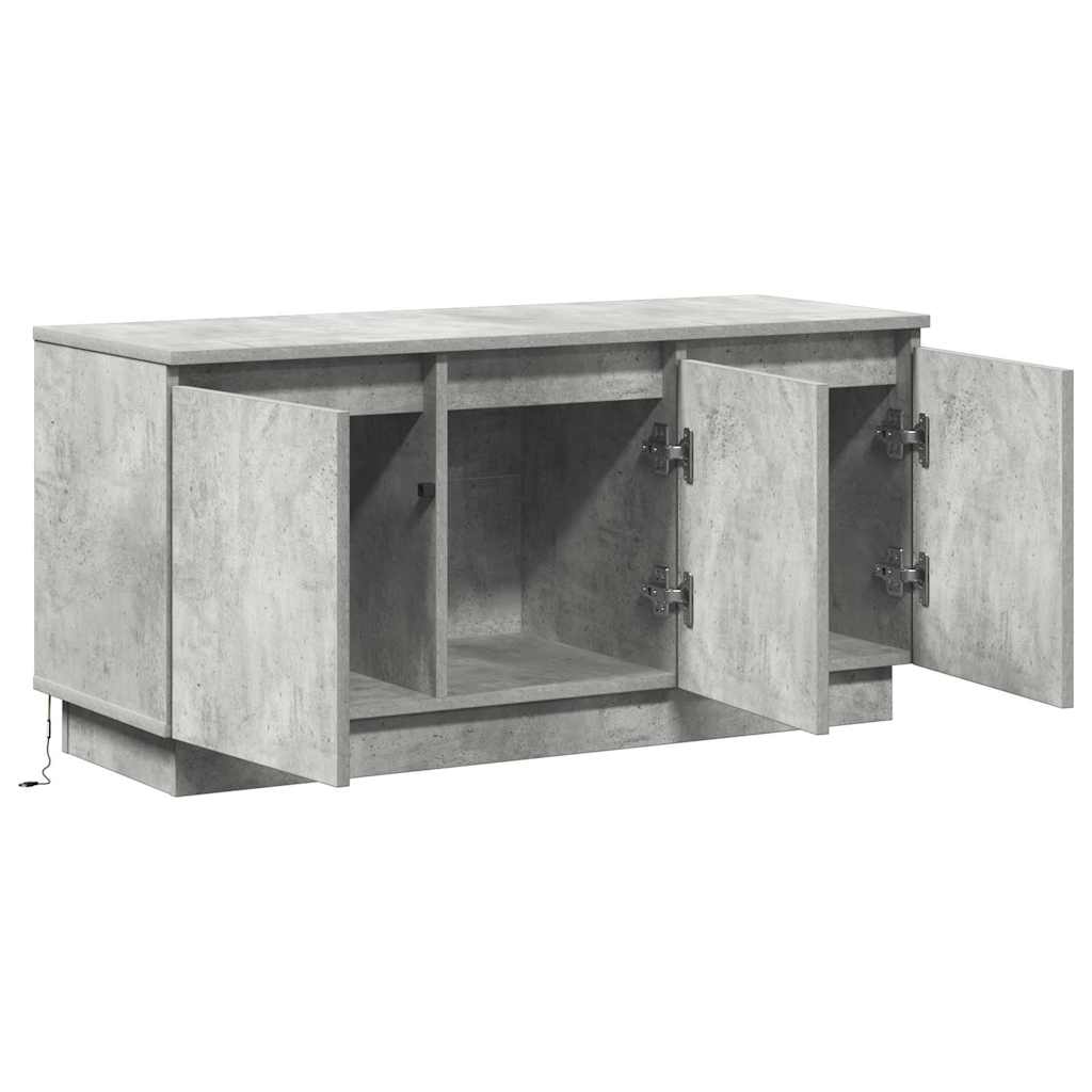 TV-kast 100 x 38 x 49 cm Beton Grijs Bewerkt hout