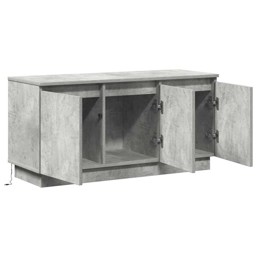 TV-kast 100 x 38 x 49 cm Beton Grijs Bewerkt hout