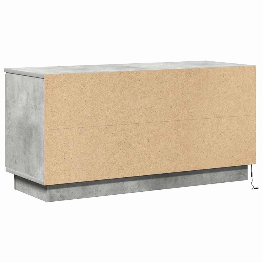 TV-kast 100 x 38 x 49 cm Beton Grijs Bewerkt hout