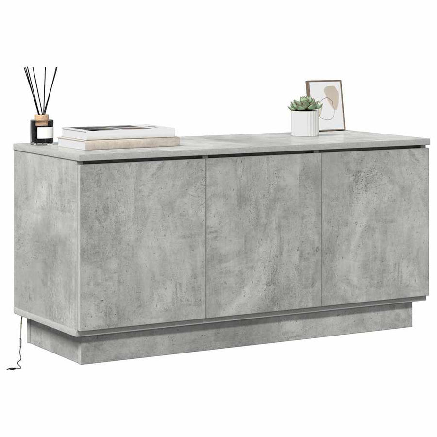 TV-kast 100 x 38 x 49 cm Beton Grijs Bewerkt hout