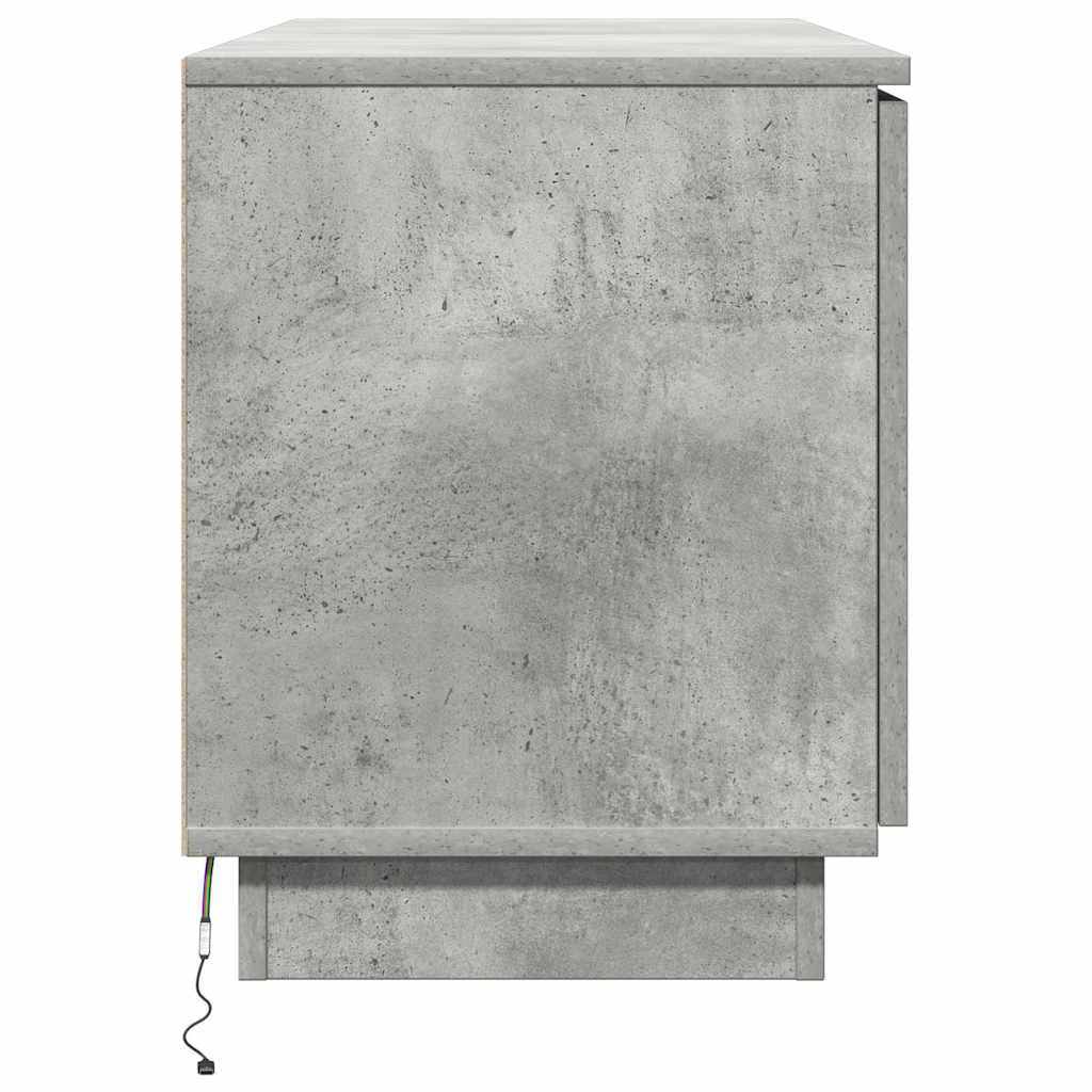 TV-kast 100 x 38 x 49 cm Beton Grijs Bewerkt hout